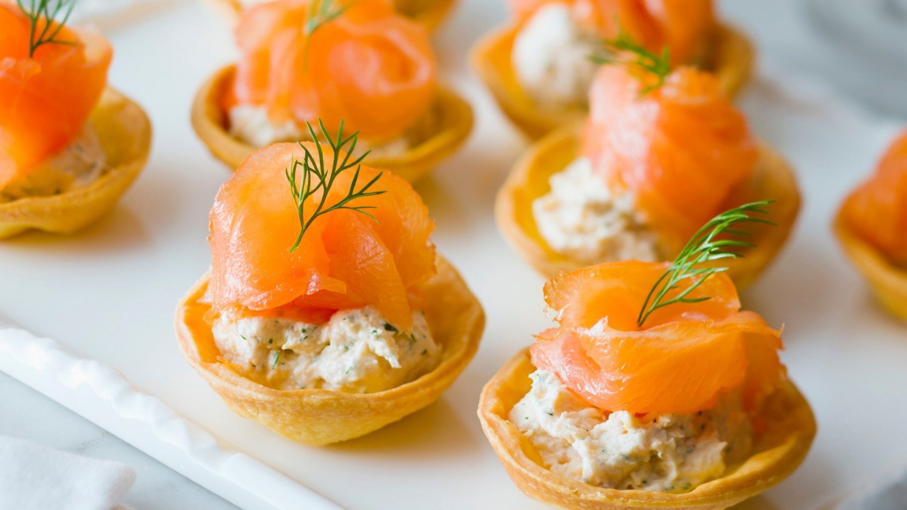 Smoked Salmon Canapes Pampas